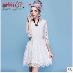 秋日浪漫之選 精品女裝中袖修身公主裙，波浪邊與鏤空的時(shí)尚邂逅